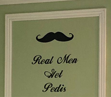 Get pedis, boys! I agree!