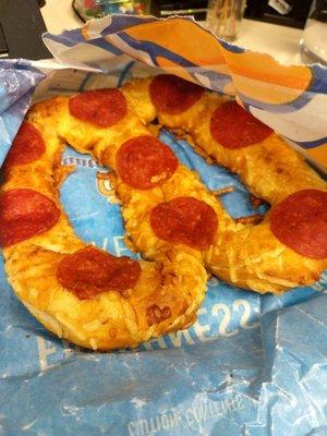 Pepperoni pretzel