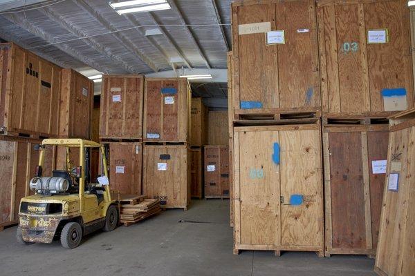 Our warehouse is large enough to accommodate any storage needs you may have.