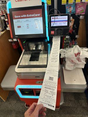 World longest receipts ever. All for 1 item.