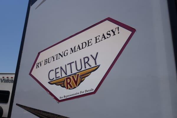 Century RV makes your RV buying experience EASY!