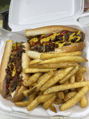 Cheesesteak platter