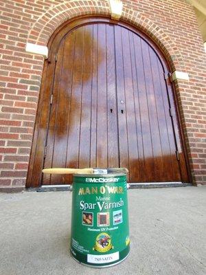 Exterior Door Stain Service