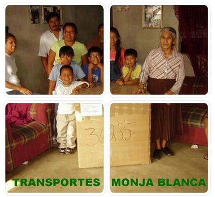 Transportes Monja Blanca Encomienda de Paquetes,  Remesa de Dinero, Entrega de Cartas. Llámanos ya:(818)-787-7751. Site: monjablanca.com