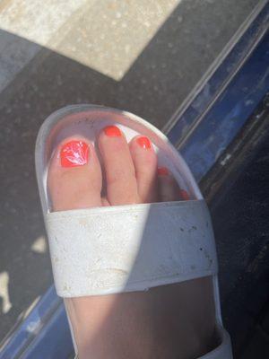 Pedicure with design