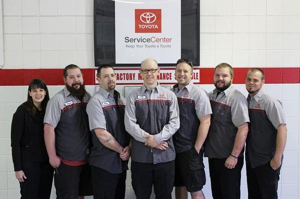 Please congratulate our Toyota Technicians for being given the 2015 Technician Excellence Award!