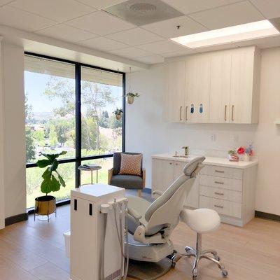 Our treatment rooms provide a serene and soothing environment for a comfortable experience. We offer early interceptive orthodontics.