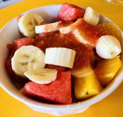 Fresh fruit salad. Delicious