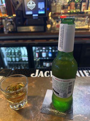 Jameson and a beer. Perfect combo.