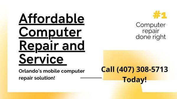 Orlando's Mobile Computer Repair Solution!