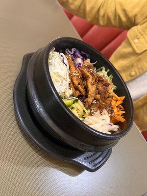 Hot stone bimbab with pork