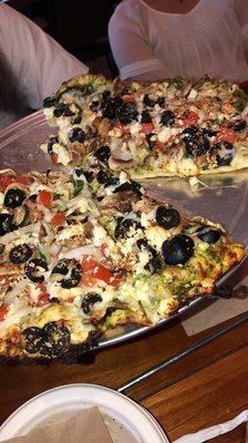 Pesto Vegetarian Pizza