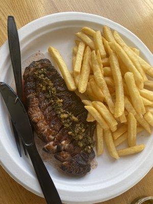 Picahna & fries w/chimichurri