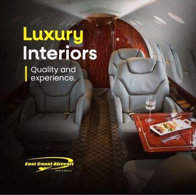 Hawker 800 Custom Interior Refurbishment by East Coast Aircraft