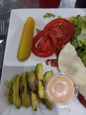 Avocado Plate served with rotten avocado. Don't order.