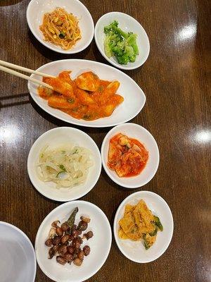 side dishes, banchan