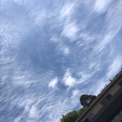 The clouds look strange today