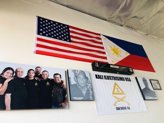 Kali Ilustrisimo USA HQ under the Ricketts banner. The late great, GM Topher Ricketts original gym here in San Diego!