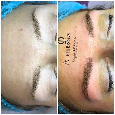 This lady didn't have a tail. She wanted thick natural looking eyebrows. Special for only $250 call.