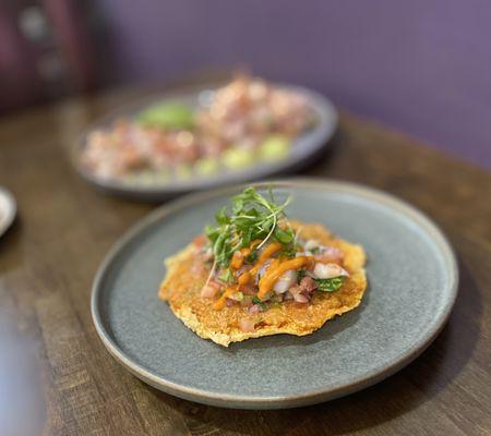 Tostada de jurel