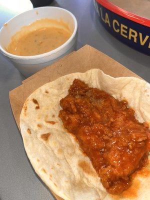 Buffalo chicken taco