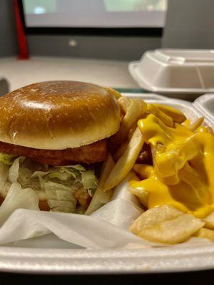 Fish Sandwich + Cheese Fries