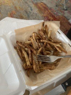 Garlic parmesan fries