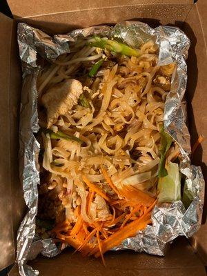 Pad Thai with chicken (i recommend veggie tho)