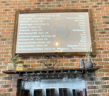 Beer Menu