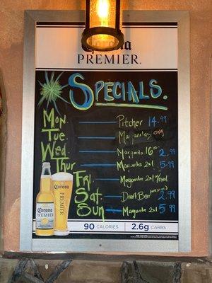 Weekly specials