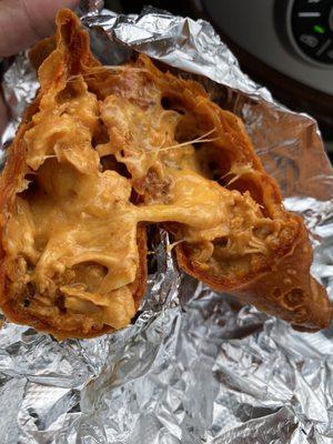 Buffalo chicken empanada