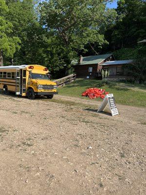 Bus and check in point