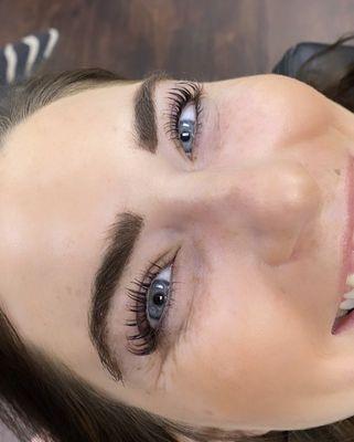 Lash lift and tint