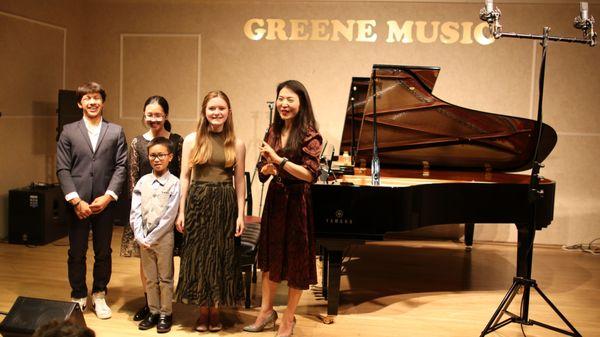 Students sharing music with the audience