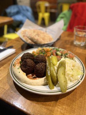 Falafel Platter (I think) might also be the Falafel Hummus