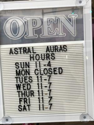 Shop hours