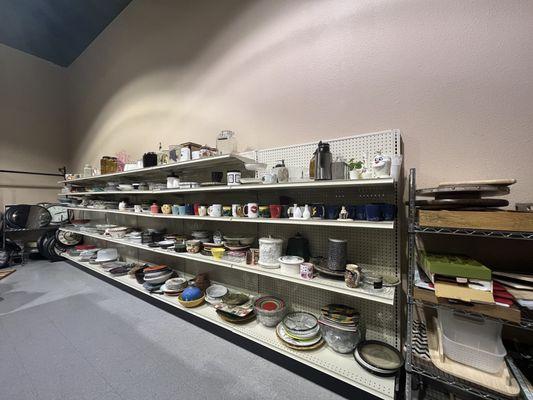 Very well organized kitchen items