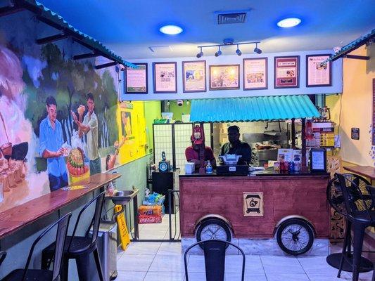 Food cart counter