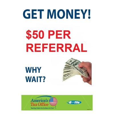 Get $50 per referral