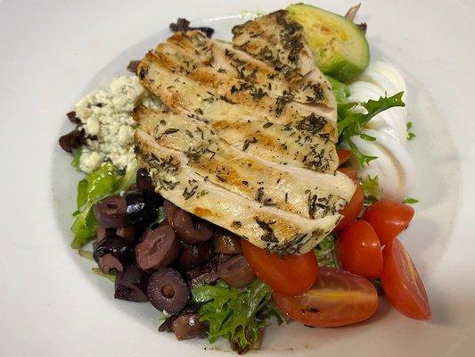 Our salads are made fresh!  Grilled Chicken or Grilled Salmon cooked to order!