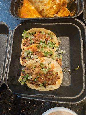 Nearly meatless tacos