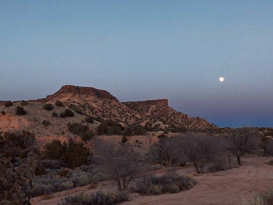 Diablo Canyon with the full moon rising!