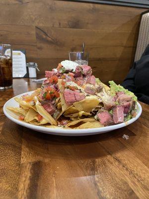 Trash Can Nachos with Tri Tip