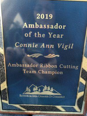 Honored to be the Ambassador of the Rathdrum Chamber of Commerce.