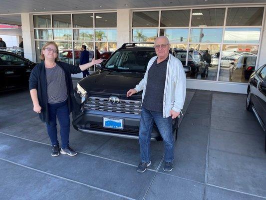 My parents were VERY happy with their new car.