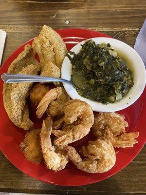 Fillet + Shrimp combination plate