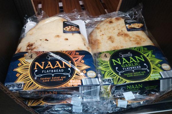 New items at remodeled Aldi - Garlic Naan $3.49