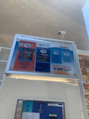 This shell gas station has a touchless car wash.