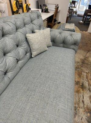 Tufted sofa