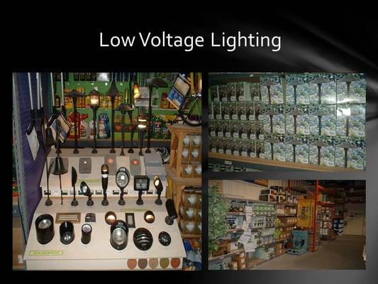 Low voltage lighting.  Add lighting to your landscape for both aesthetics and security.    rocksnroots.com  586-752-4900